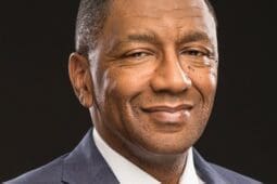 A headshot of a man